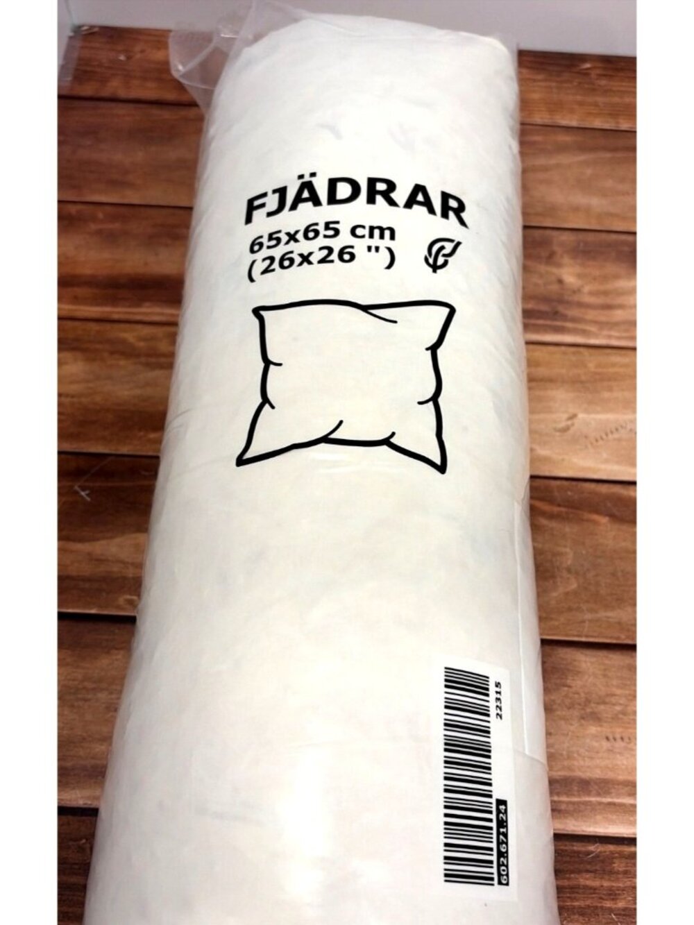 IKEA Fjädrar 26"x26" Duck Feather Filled Pillow Insert Soft & Plush 602.671.24